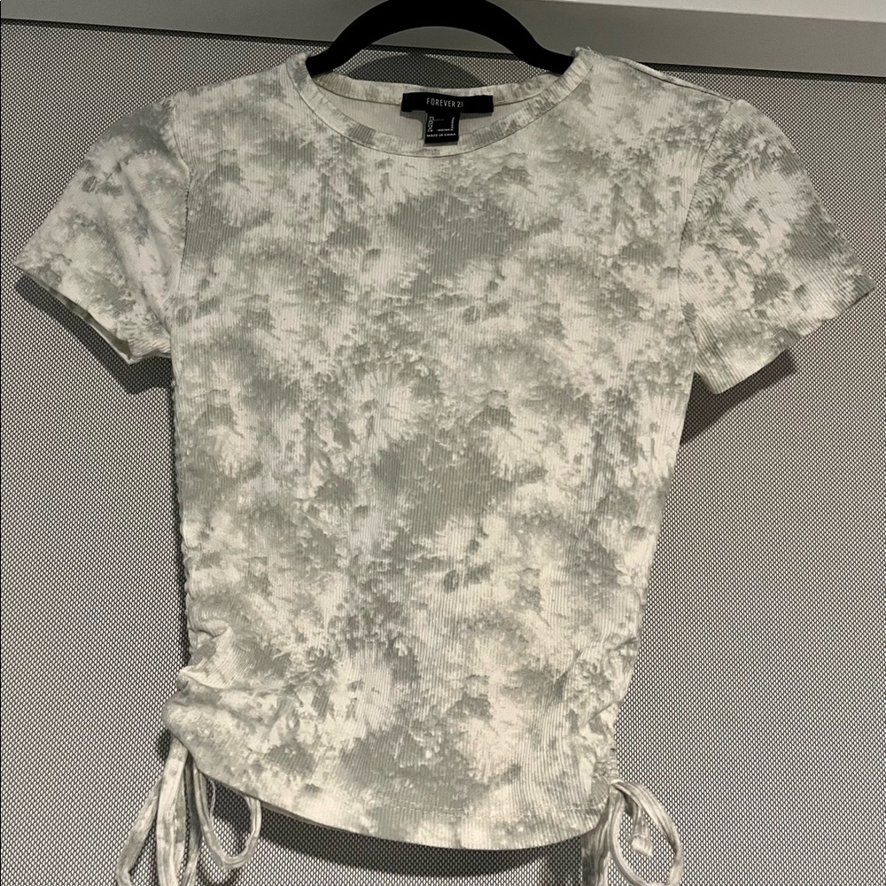 Forever 21 Tie Dye Scrunched Crop Top